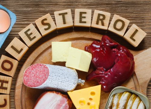 High cholesterol food items